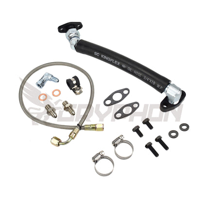 Turbo Oil Feed Return Line Kit Mazdaspeed MS3 MS6 CX-7 Axela 2.3L BorgWarner EFR