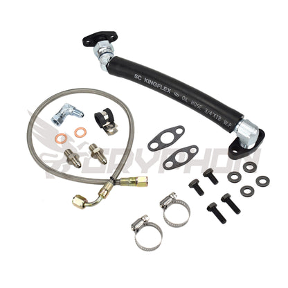 Turbo Oil Feed Return Line Kit Mazdaspeed MS3 MS6 CX-7 Axela 2.3L K0422