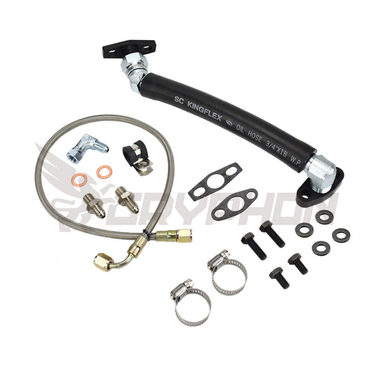 Turbo Oil Feed Return Line Kit Mazdaspeed MS3 MS6 CX-7 Axela 2.3L K0422