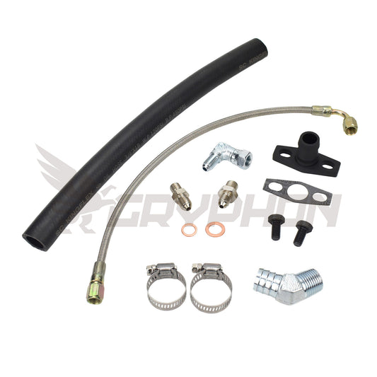 Turbo Oil Feed Return Line Kit for Mazda MX5 Miata Early MK1 engine with BorgWarner EFR 6258 6758 turbo.