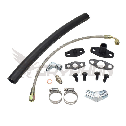 Turbo Oil Feed Return Line Kit for Mazda MX5 Miata Early MK1 engine with Garrett T3 T4