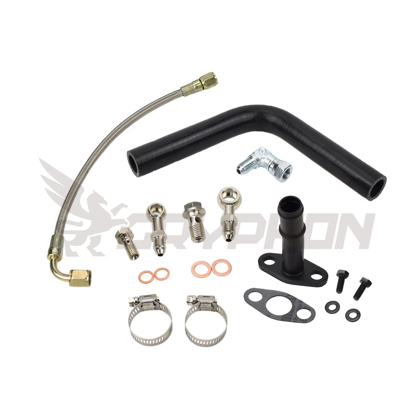 Turbo Oil Feed Return Line Kit for Nissan 180SX Silvia S13 CA18DET CA18DT with TD05H TD06 journal bearing turbo.