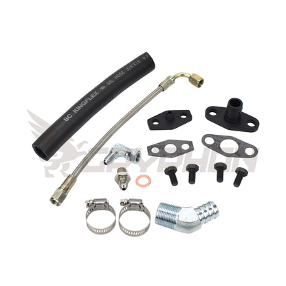 Turbo Oil Feed Return Line Kit Nissan RB20 RB25 RB30 with Garrett T3 T4