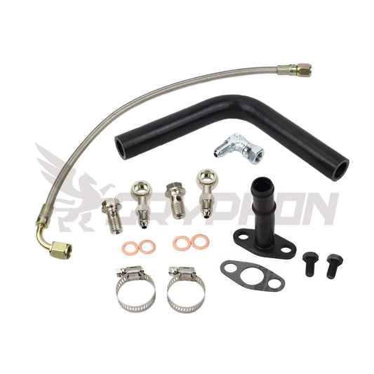 Turbo Oil Feed Return Line Kit Nissan RD28T Y61 GU Garrett GT25R GT28R