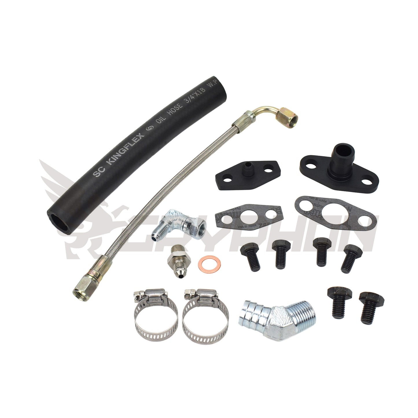 Turbo Oil Feed Return Line Kit Nissan SR20DET with Garrett T3 T4
