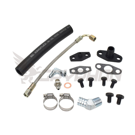 Turbo Oil Feed Return Line Kit Nissan SR20DET with Garrett T3 T4