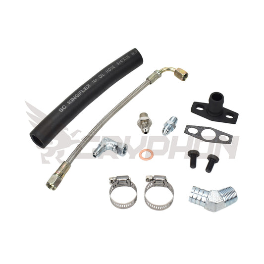 Turbo Oil Feed Return Line Kit Nissan SR20DET with Garrett GT28R GT30R