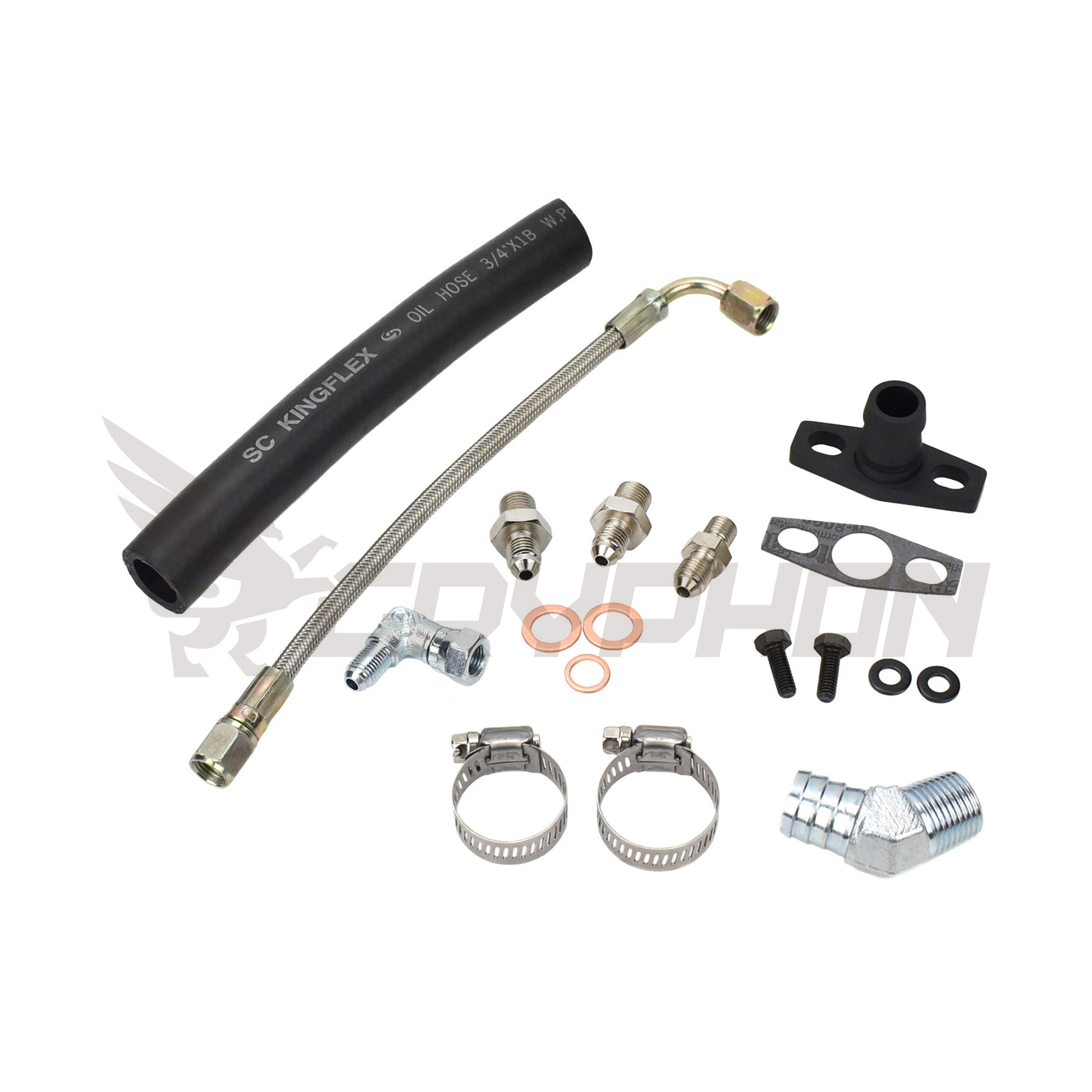Turbo Oil Feed Return Line Kit Nissan SR20DET with TD05H TD06