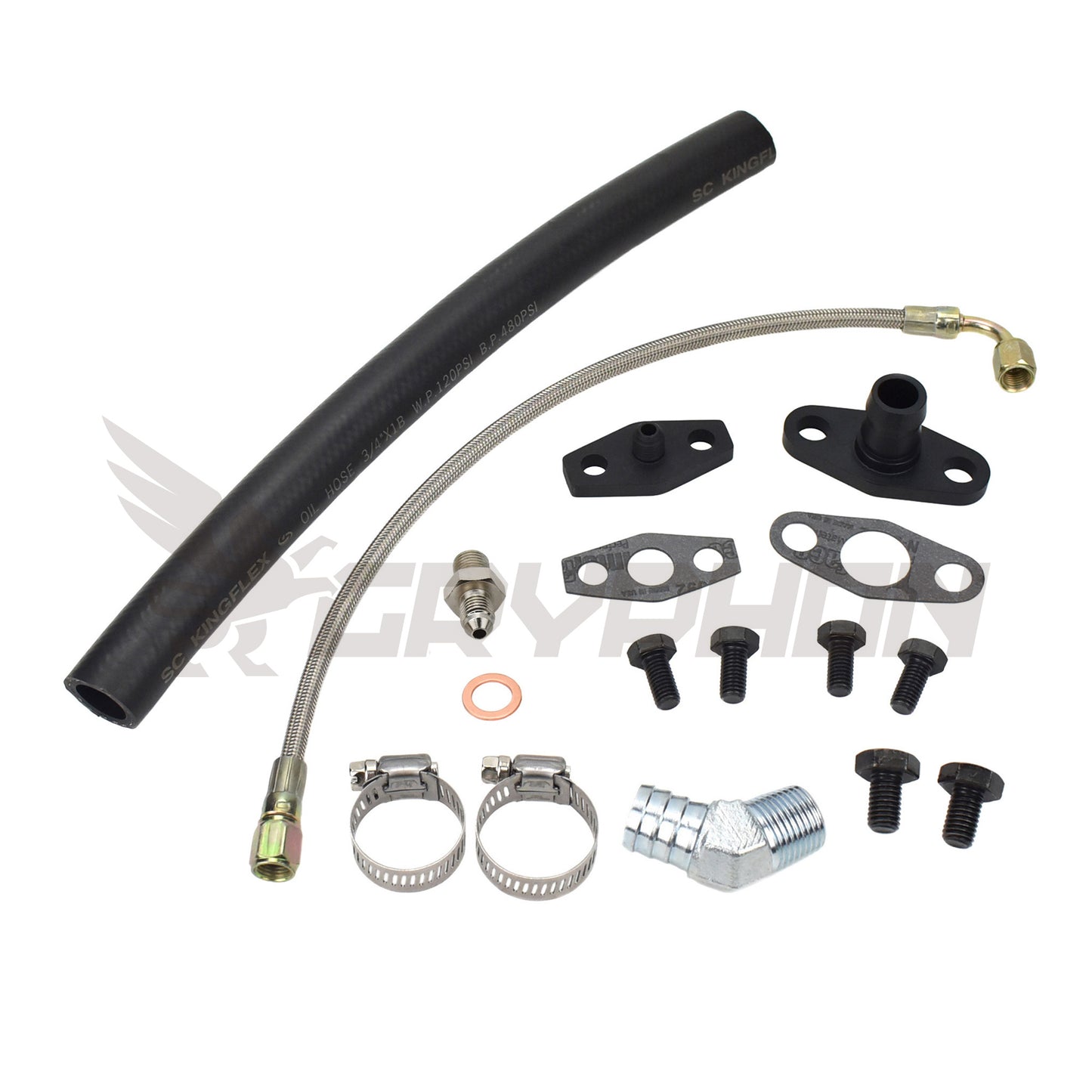 Turbo Oil Feed Return Line Kit Nissan SR20DET with Garrett T3 T4