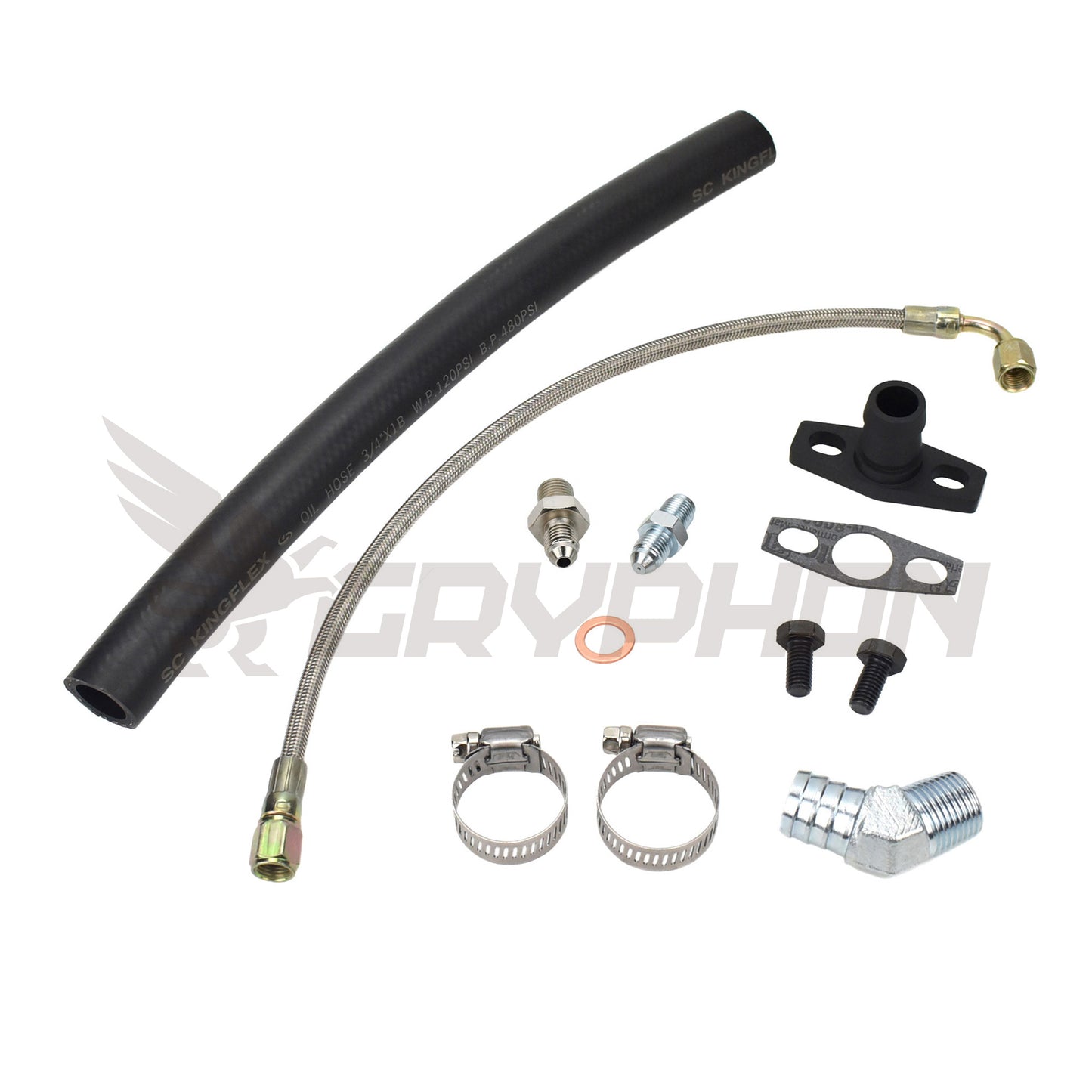 Turbo Oil Feed Return Line Kit Nissan SR20DET with Garrett GT28R GT30R