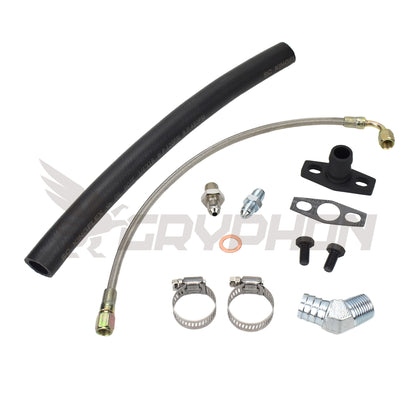 Turbo Oil Feed Return Line Kit Nissan SR20DET with Garrett GT28R GT30R