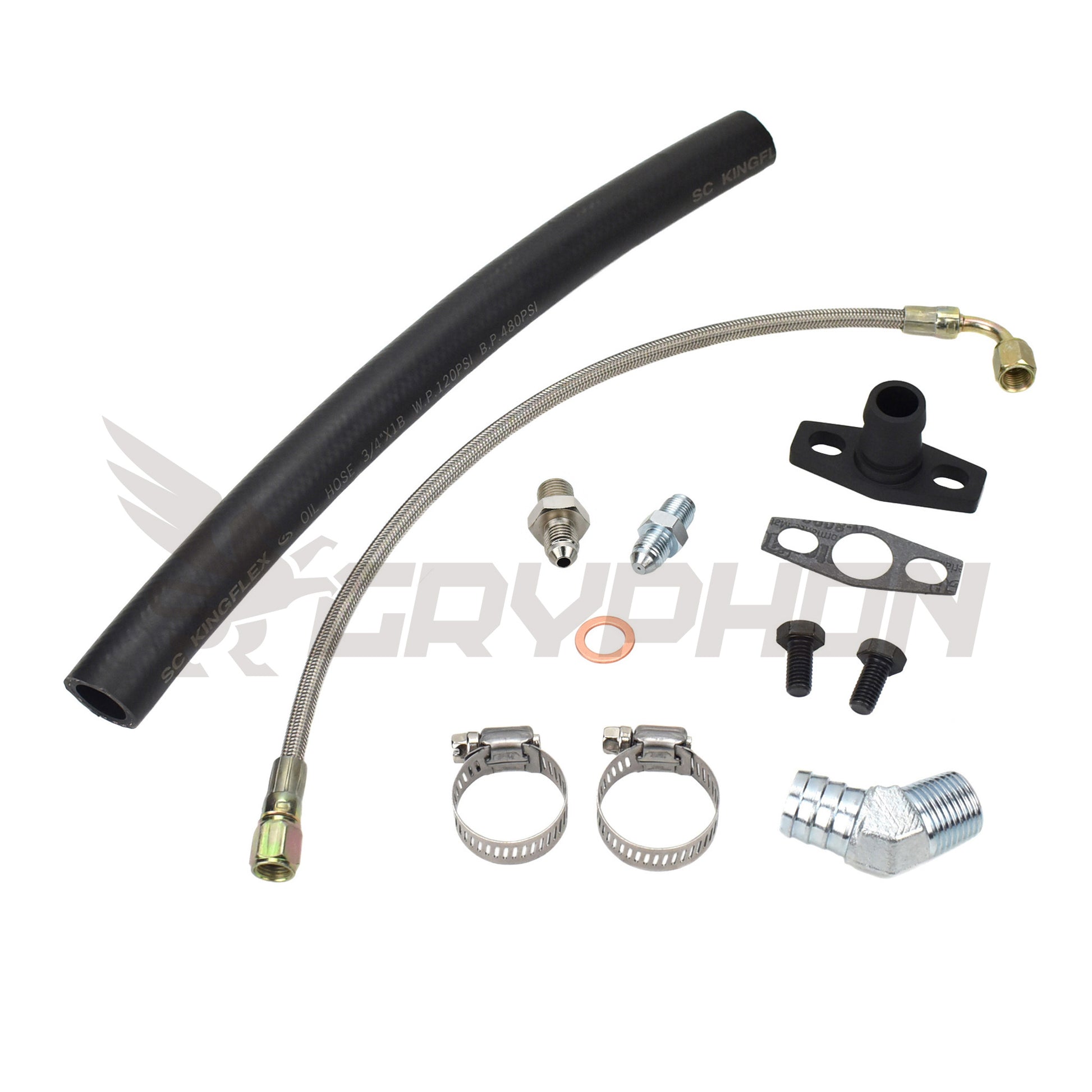 Turbo Oil Feed Return Line Kit Nissan SR20DET with Garrett T25 T28