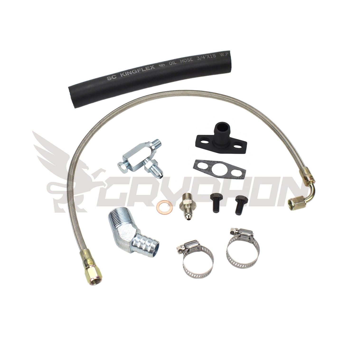 Turbo Oil Feed Return Line Kit Nissan TD42 GQ with BorgWarner EFR Series