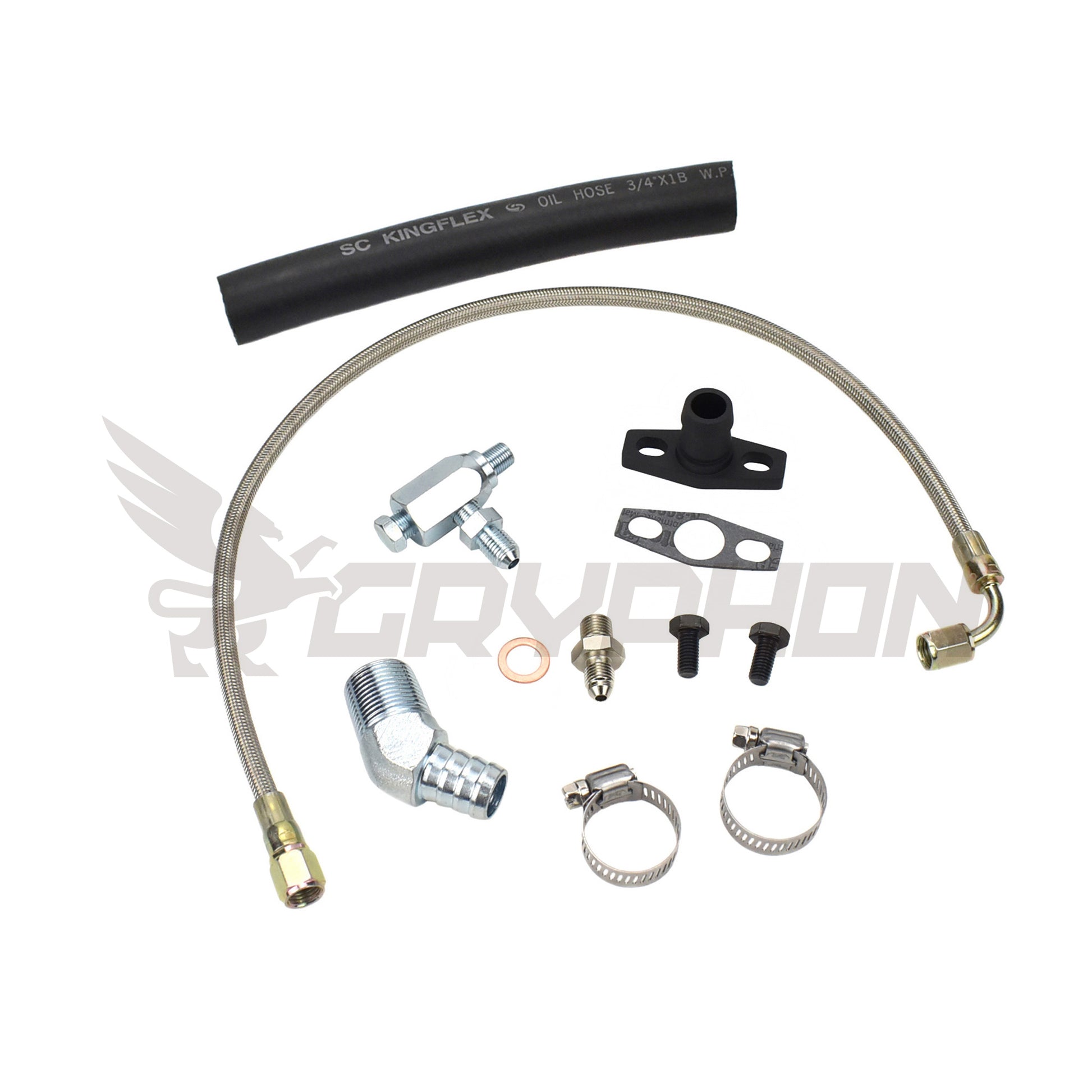 Turbo Oil Feed Return Line Kit Nissan TD42 GQ with BorgWarner EFR Series