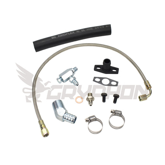 Turbo Oil Feed Return Line Kit Nissan TD42 GQ with BorgWarner EFR Series