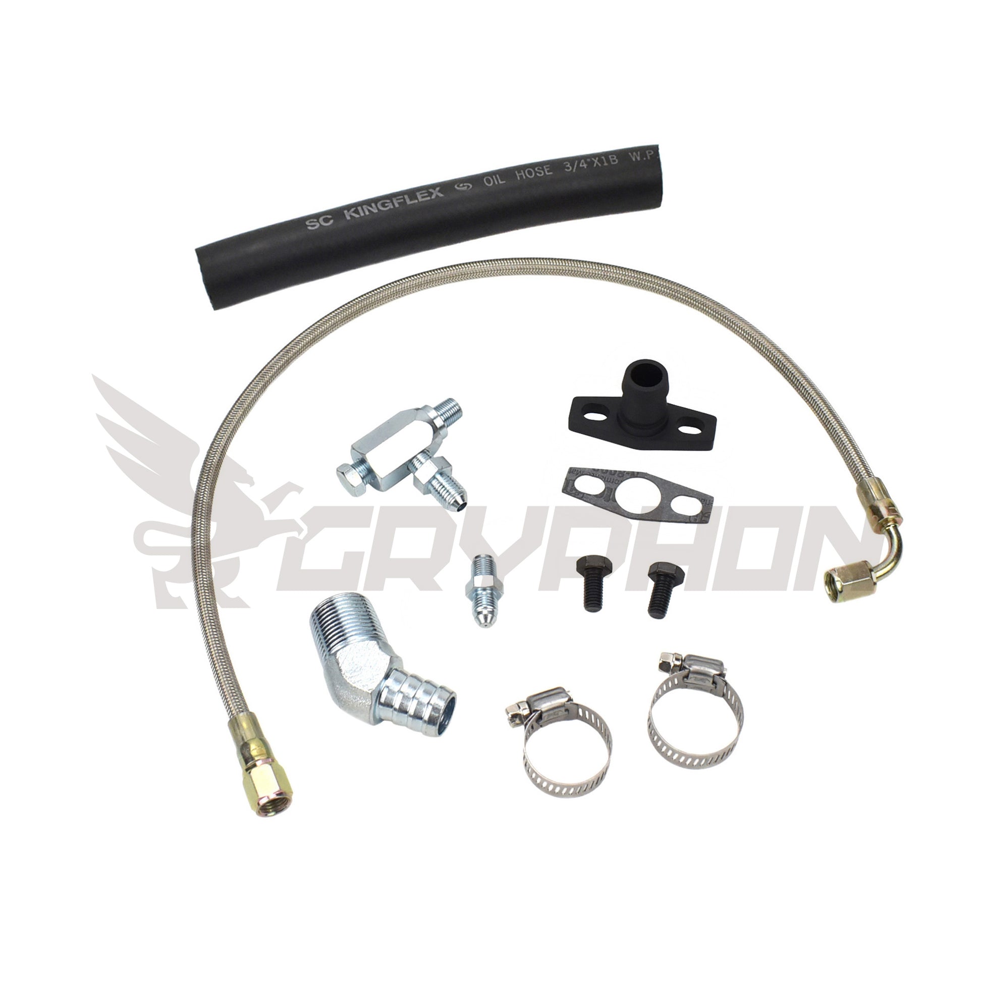 Turbo Oil Feed Return Line Kit Nissan TD42 GQ with Garrett G-Series G25