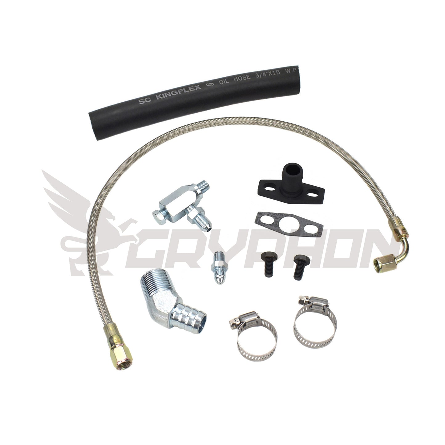 Turbo Oil Feed Return Line Kit Nissan TD42 GQ with Garrett GT28R