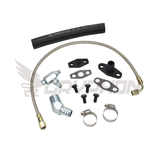 Turbo Oil Feed Return Line Kit Nissan TD42 GQ with Hitachi HT18
