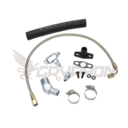 Turbo Oil Feed Return Line Kit Nissan TD42 GQ with TD05H