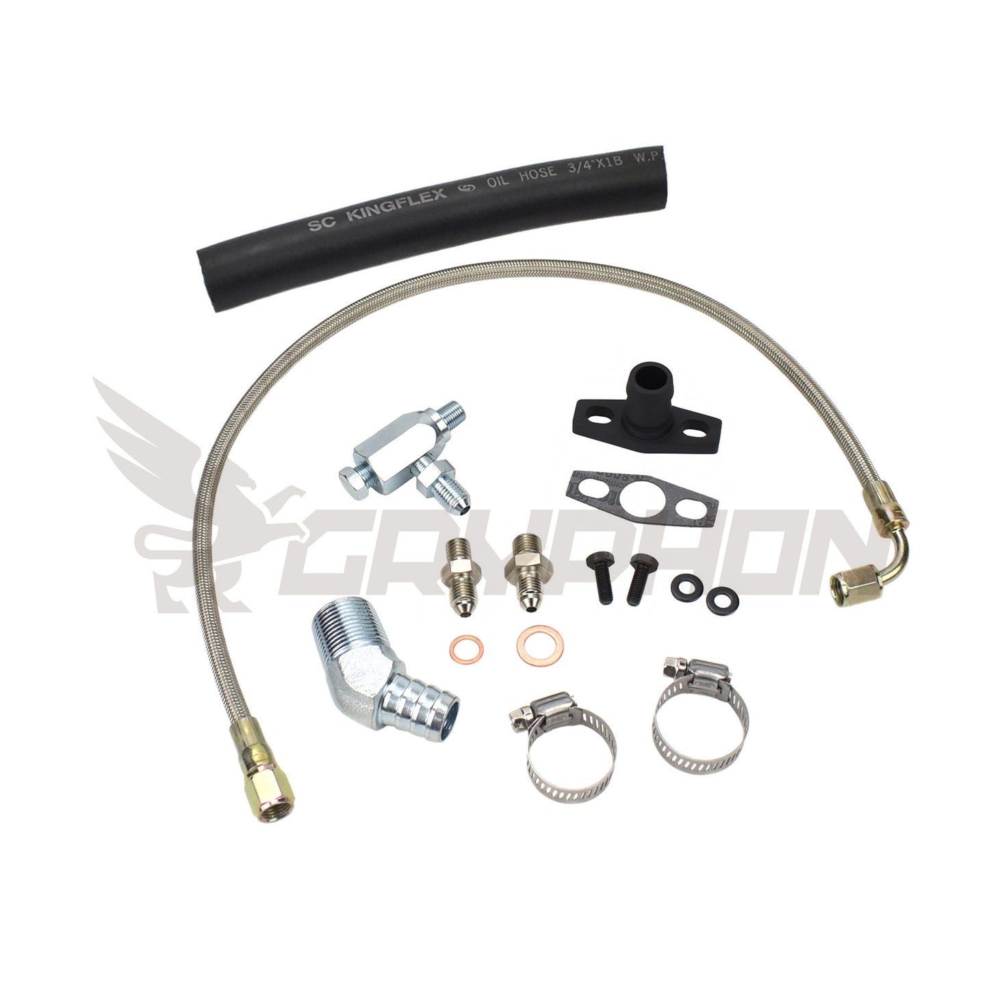 Turbo Oil Feed Return Line Kit Nissan TD42 GQ with TD05H