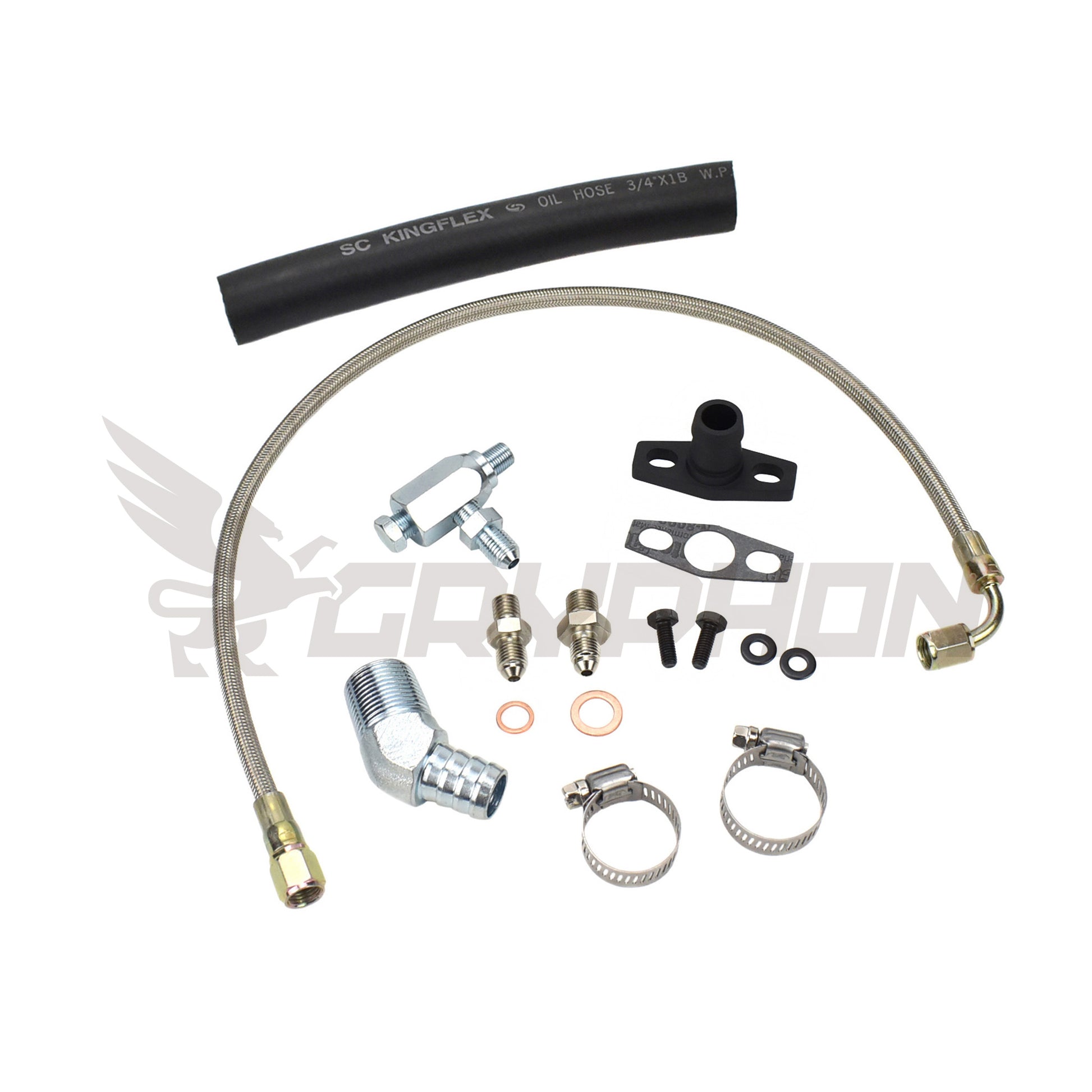 Turbo Oil Feed Return Line Kit Nissan TD42 GQ with TD05H
