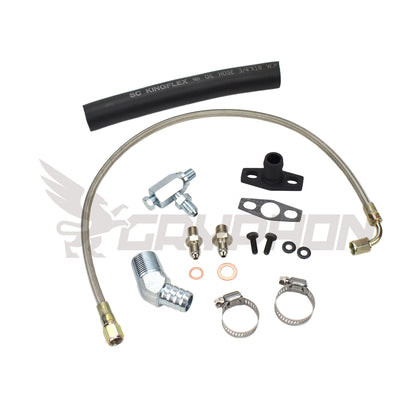 Turbo Oil Feed Return Line Kit Nissan TD42 GQ with TD05H