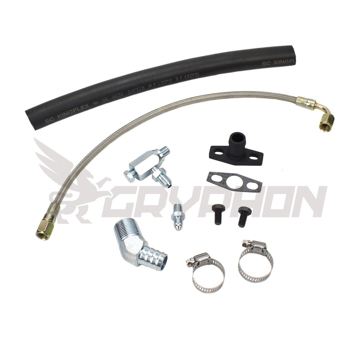 Turbo Oil Feed Return Line Kit Nissan TD42 GQ with Garrett GT28R