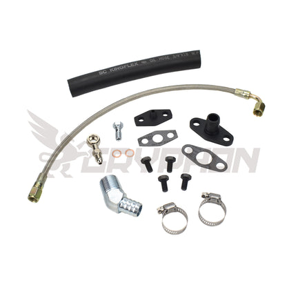 Turbo Oil Feed Return Line Kit Nissan TD42 GU with Holset Super HX30W