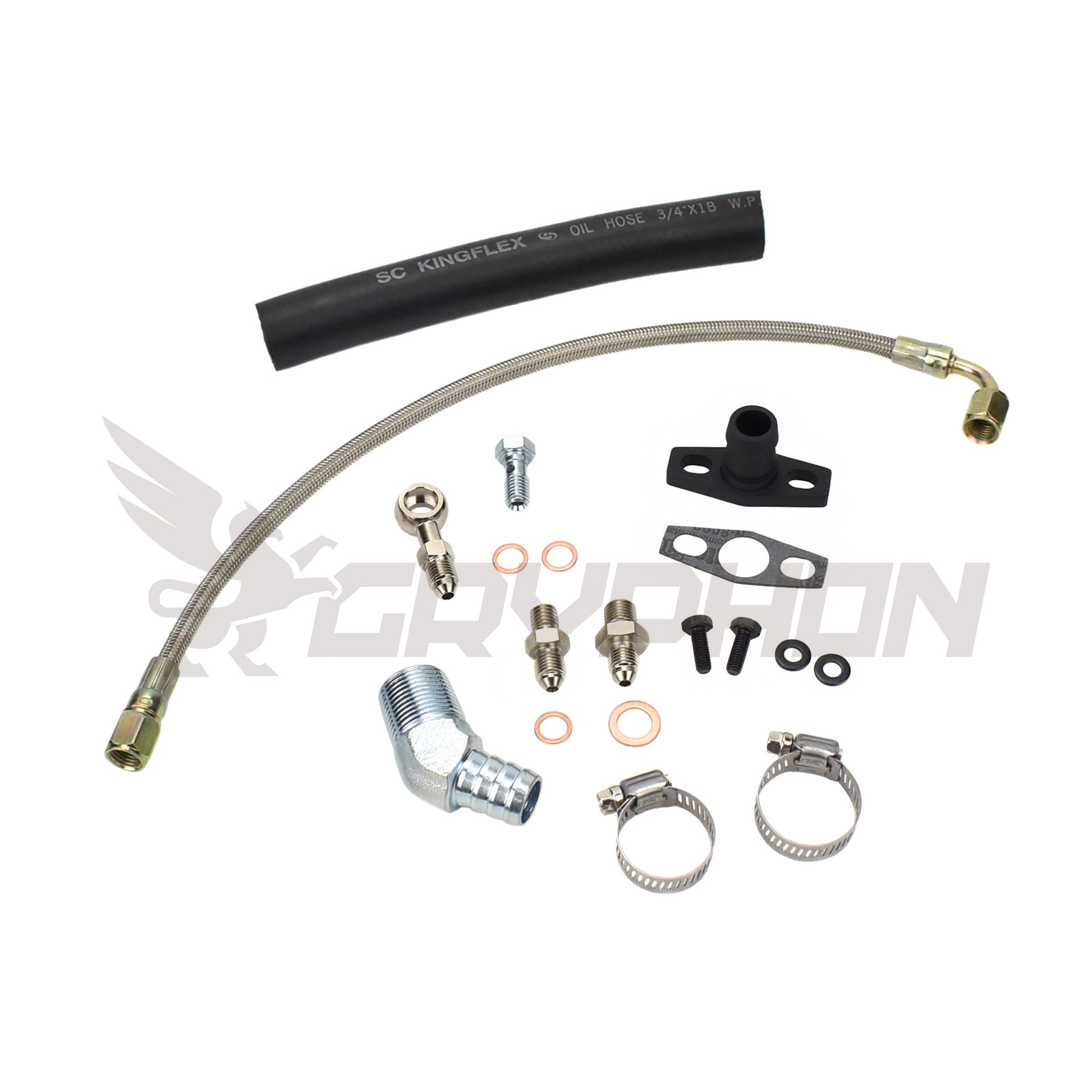 Turbo Oil Feed Return Line Kit Nissan TD42 GU with TD05H