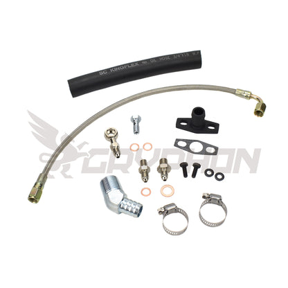 Turbo Oil Feed Return Line Kit Nissan TD42 GU with TD05H