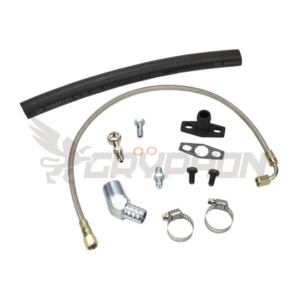Turbo Oil Feed Return Line Kit Nissan TD42 GU with Garrett GT28R