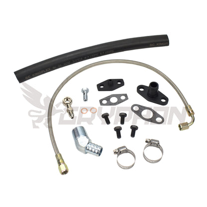 Turbo Oil Feed Return Line Kit Nissan TD42 GU with Hitachi HT18