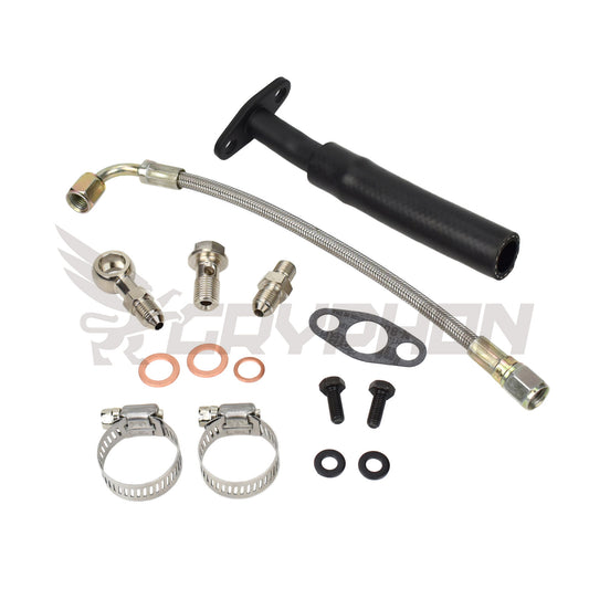 Turbo Oil Feed Return Line Kit Subaru Impreza GC8 WRX STI Non-AVCS TD04 TD05 RHF55
