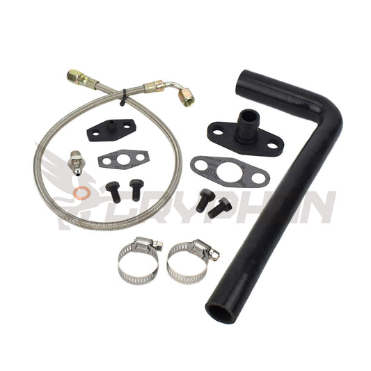 Turbo Oil Feed Return Line Kit Toyota Land Cruiser 1HD with Holset Super HX30W