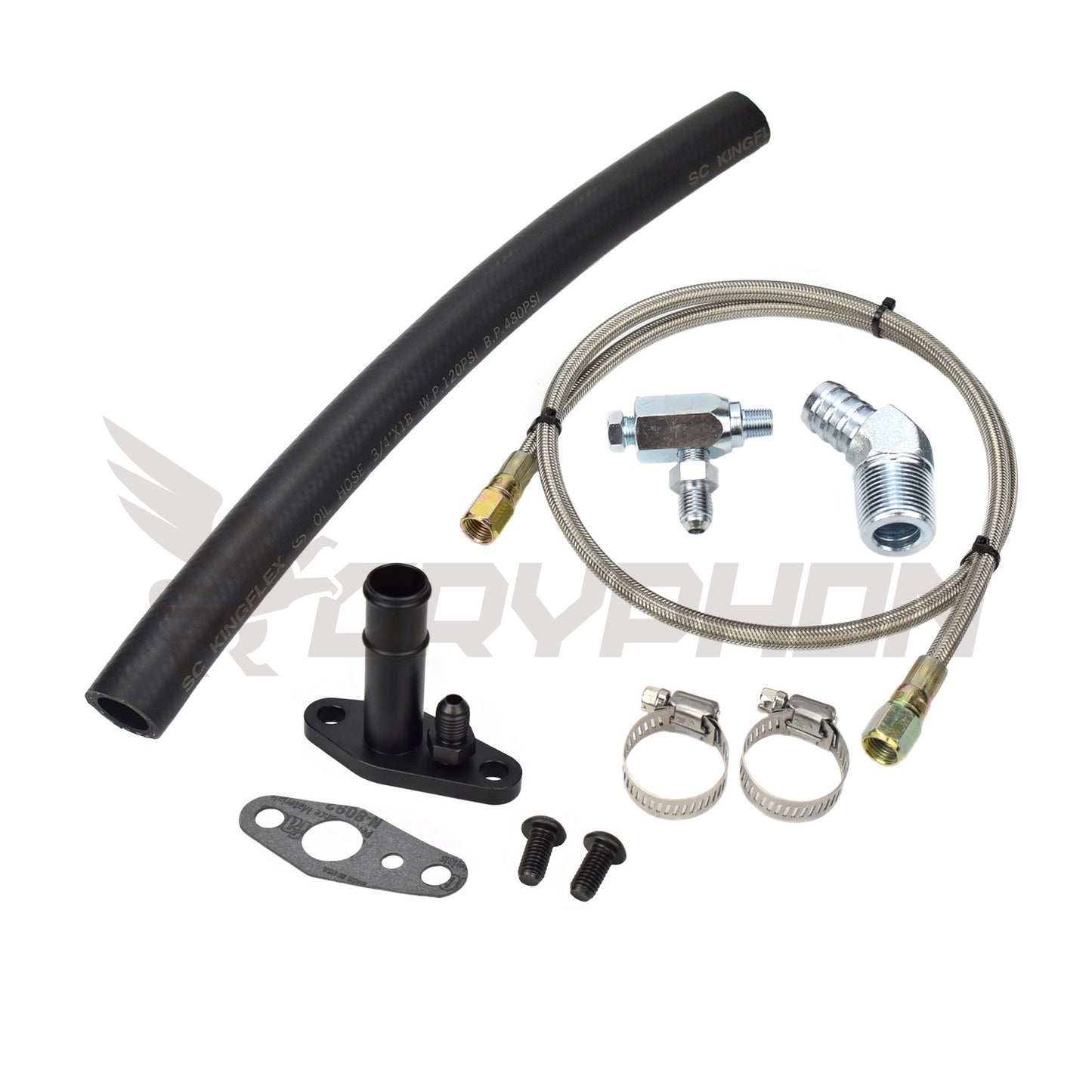 Turbo Oil Feed Return Line Kit Toyota Land Cruiser 1HZ with CT26