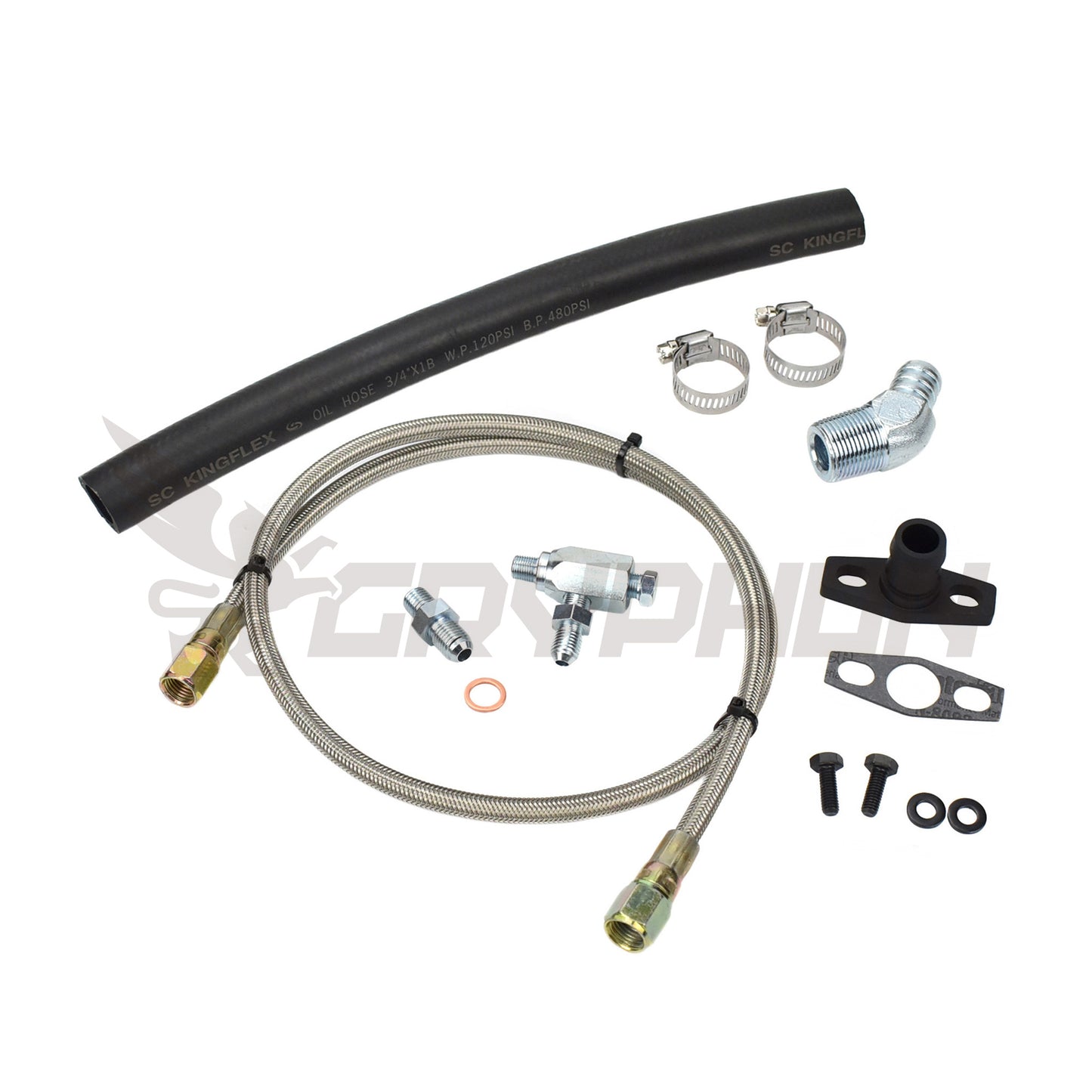 Turbo Oil Feed Return Line Kit Toyota Land Cruiser 1HZ with TD05H