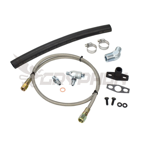 Turbo Oil Feed Return Line Kit Toyota Land Cruiser 1HZ with TD05H