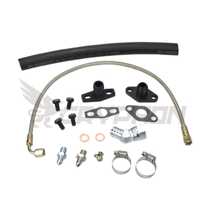 Turbo Oil Feed Return Line Kit Toyota Supra 1JZ 2JZ with Garrett G-Series G25 G30 G35