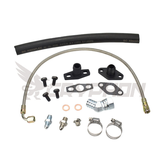 Turbo Oil Feed Return Line Kit Toyota Supra 1JZ 2JZ with Garrett G-Series G25 G30 G35