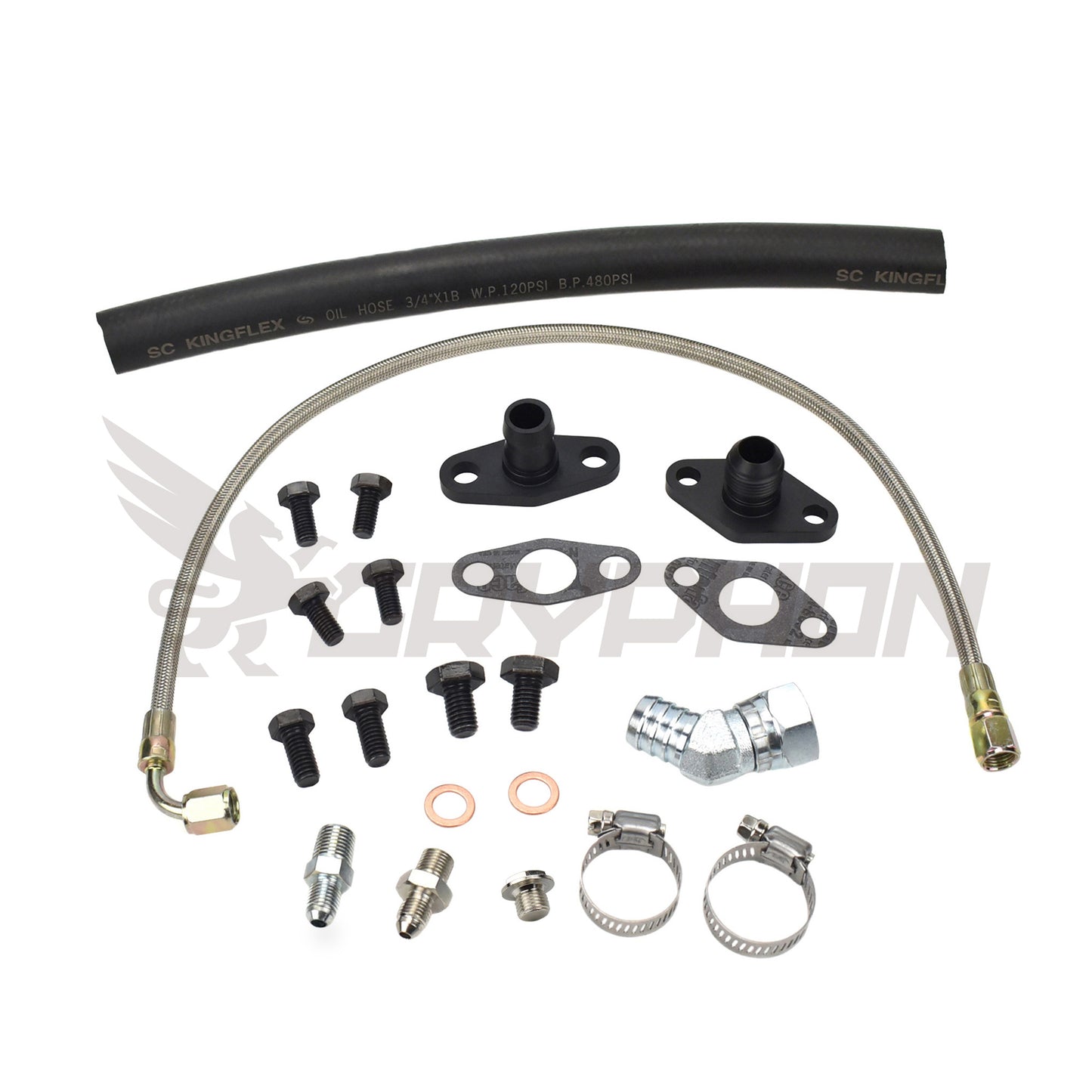 Turbo Oil Feed Return Line Kit Toyota Supra 1JZ 2JZ with BorgWarner S200 S300 S400