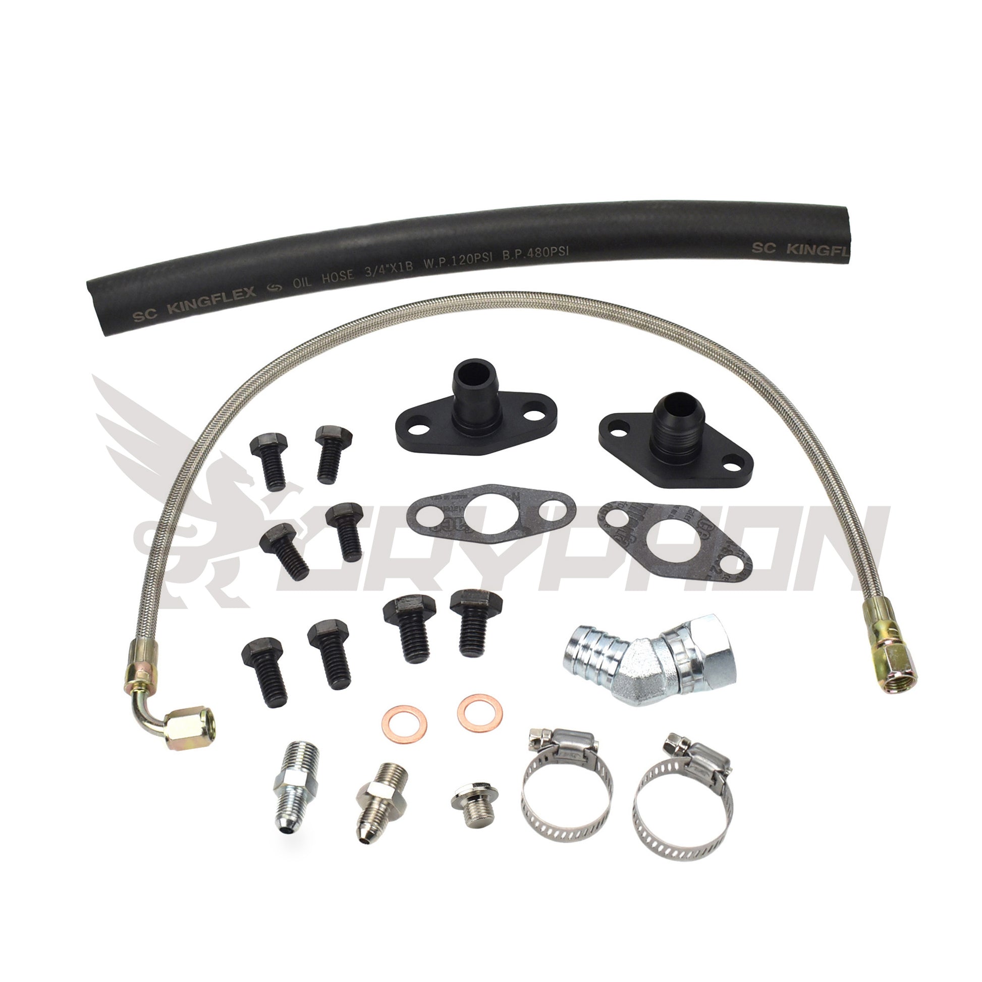 Turbo Oil Feed Return Line Kit Toyota Supra 1JZ 2JZ with BorgWarner S200 S300 S400