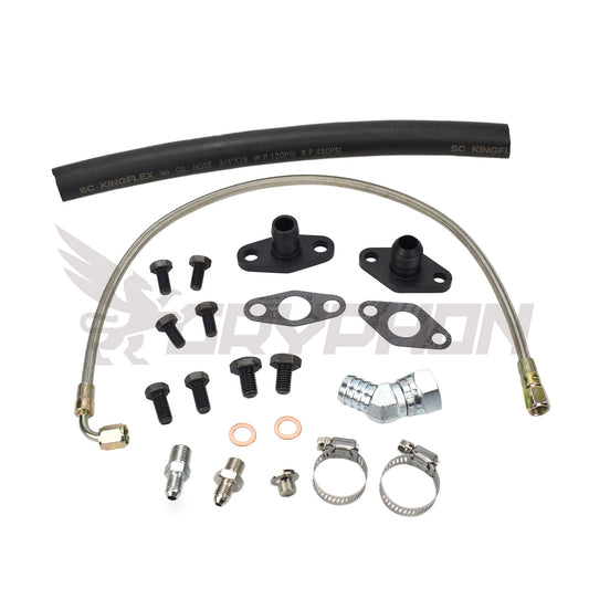 Turbo Oil Feed Return Line Kit Toyota Supra 1JZ 2JZ with BorgWarner S200 S300 S400