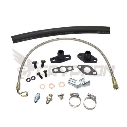 Turbo Oil Feed Return Line Kit Toyota Supra 1JZ 2JZ with TD05 TD06