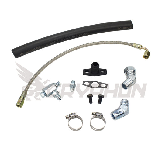 Turbo Oil Feed Return Line Kit Toyota 1TR 2TR with Garrett G-Series G30 G35