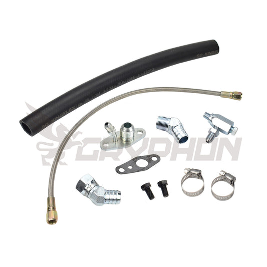 Turbo oil feed and return line kit for Toyota Hilux LN86 LN106 LN130 2.8L 3L N/A diesel engine with CT20 turbo