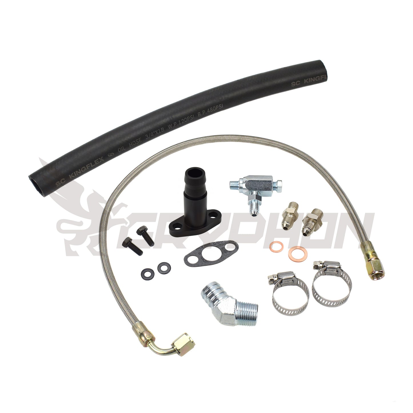Turbo Oil Feed Return Line Kit Toyota Hilux 3.0L 5L 5LE with TD04L-13T