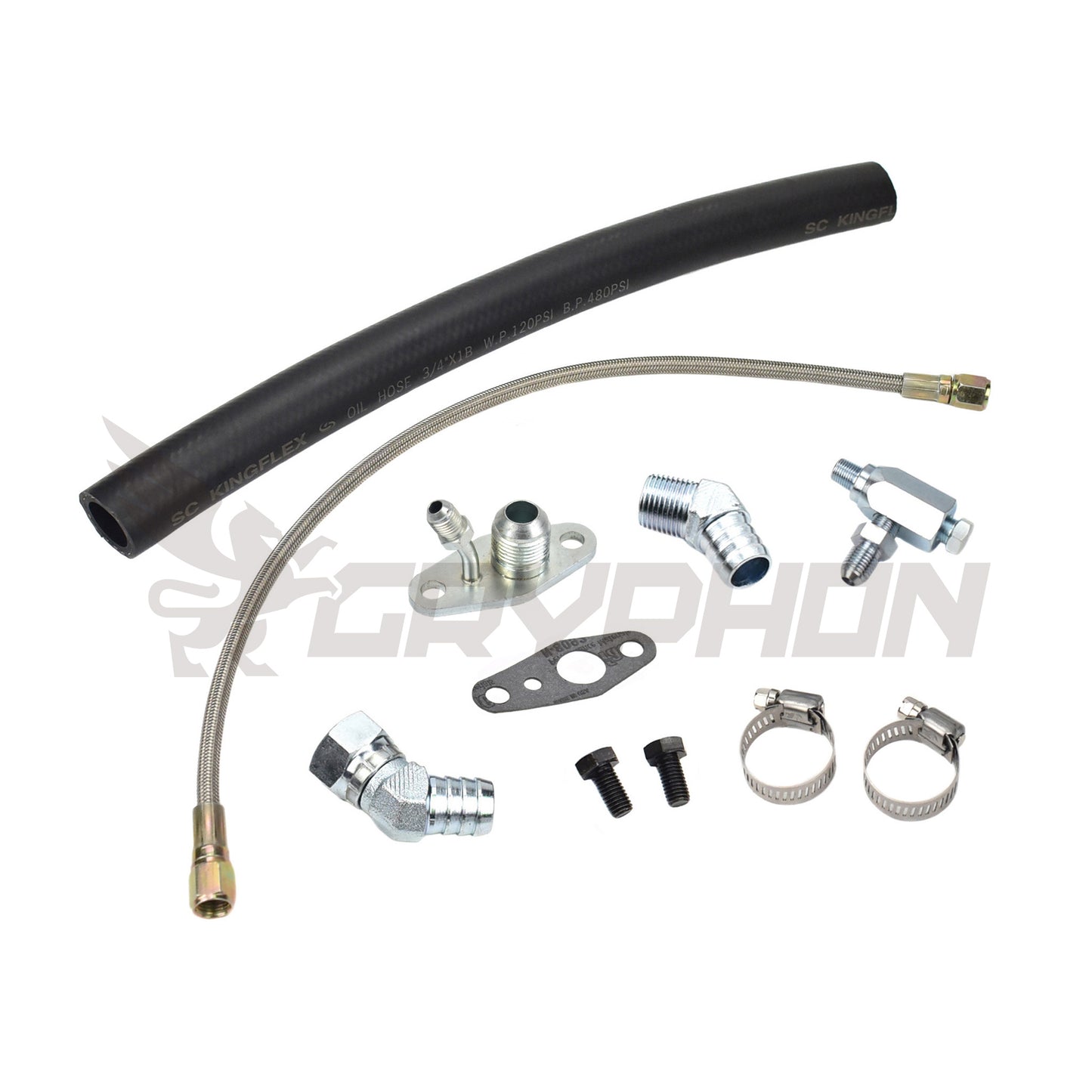 Turbo Oil Feed Return Line Kit Toyota Hilux 3.0L 5L 5LE with CT20