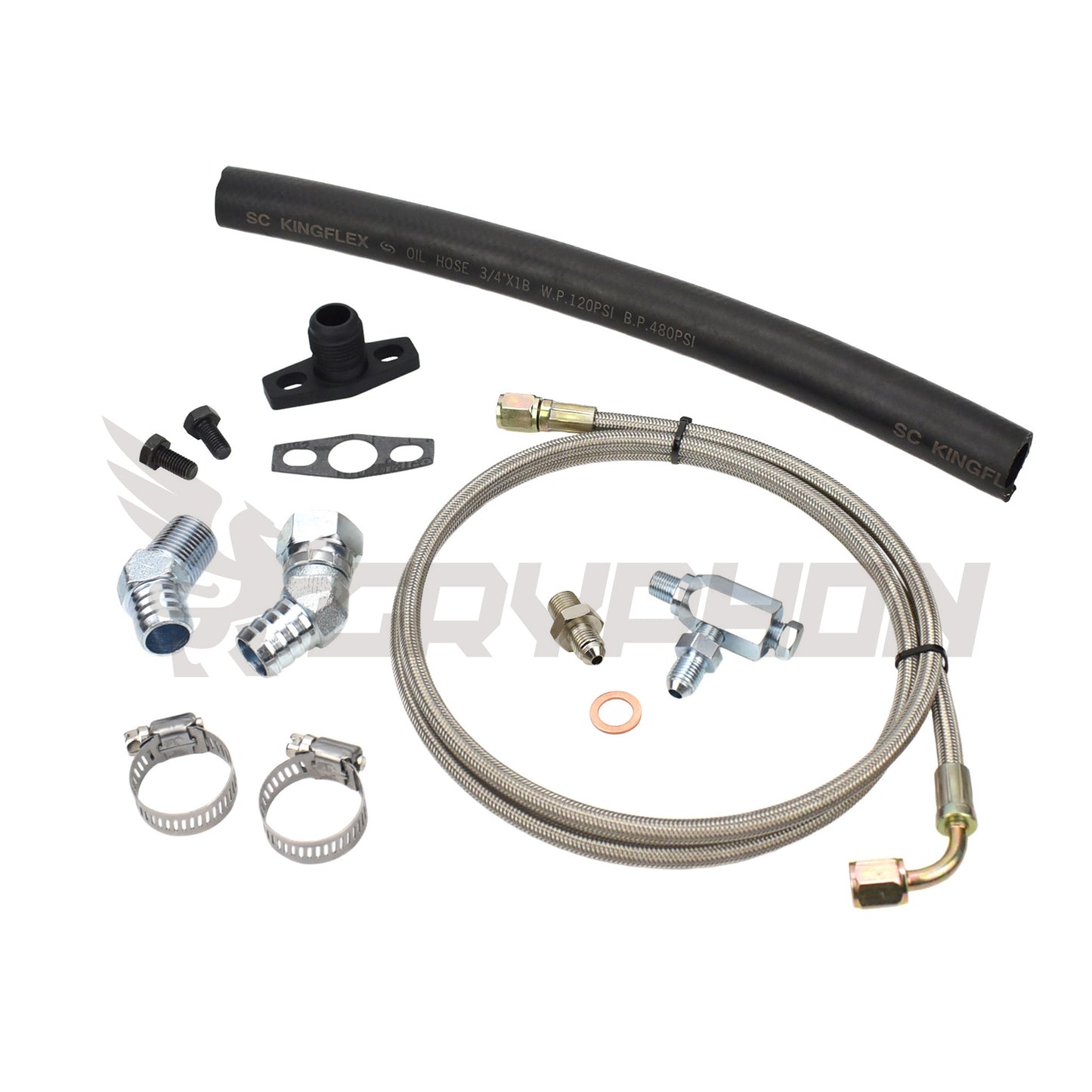 Turbo Oil Feed Return Line Kit Toyota Hilux Surf 22R 22RE with BorgWarner EFR Series