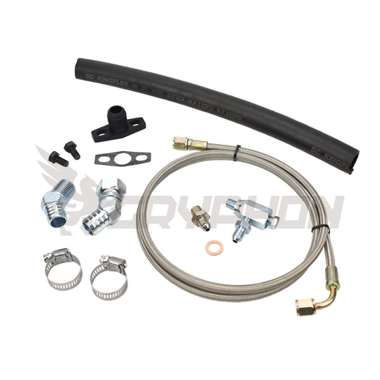Turbo Oil Feed Return Line Kit Toyota Hilux Surf 22R 22RE with BorgWarner EFR Series