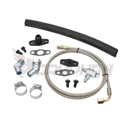 Turbo Oil Feed Return Line Kit Toyota Hilux Surf 22R 22RE with Garrett T3 T4